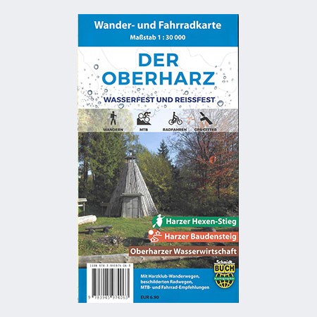 Wander- und Fahrradkarte Der Oberharz - wetterfest